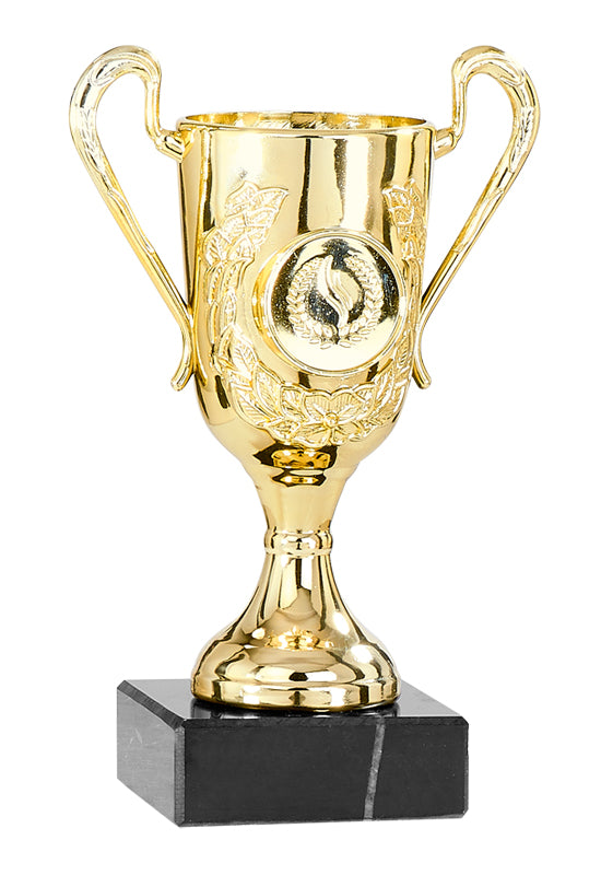 Gold Podium Cup with Wreath Pattern