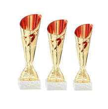 Load image into Gallery viewer, Gold &amp; Red Star Flute Cup
