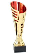 Load image into Gallery viewer, Gold &amp; Red Star Design Flute Cup
