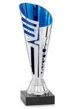 Load image into Gallery viewer, Silver &amp; Blue Star Design Flute Cup
