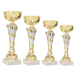 Gold Cup with Silver Swirl