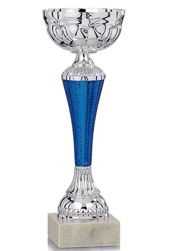 Silver Cup with Blue Stem