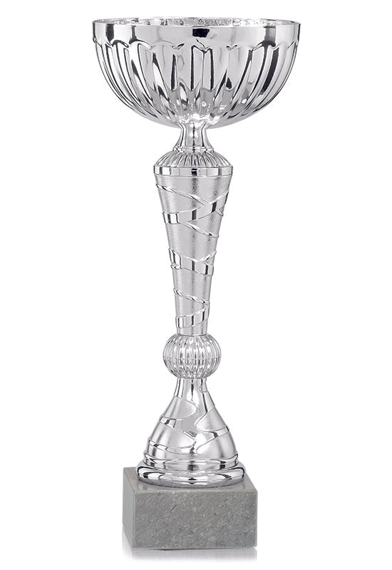 Silver Spiral Patterned Cup