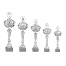 Load image into Gallery viewer, Silver Spiral Patterned Cup with Lid
