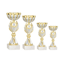 Load image into Gallery viewer, Gold &amp; Silver Cup with Winged Design

