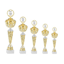 Load image into Gallery viewer, Gold &amp; Silver Rocky Pattern Cup with Lid
