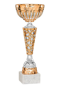 Bronze & Silver Honeycomb Cup