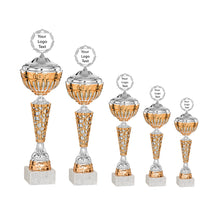 Load image into Gallery viewer, Bronze &amp; Silver Honeycomb Cup with Lid
