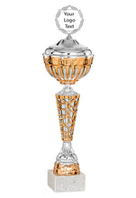 Load image into Gallery viewer, Bronze &amp; Silver Honeycomb Cup with Lid

