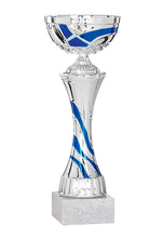Load image into Gallery viewer, Silver Cup with Blue Wave
