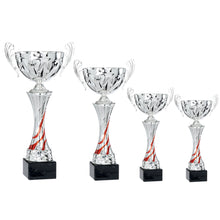Load image into Gallery viewer, Silver Cup with Red Wave
