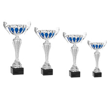 Load image into Gallery viewer, Silver &amp; Blue Diamond Cup
