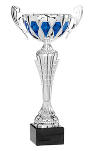 Silver & Blue Diamond Cup