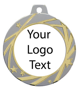 Medal - Gold Star Pattern