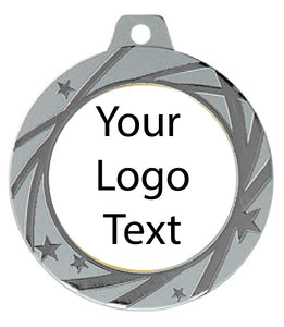 Medal - Silver Star Pattern