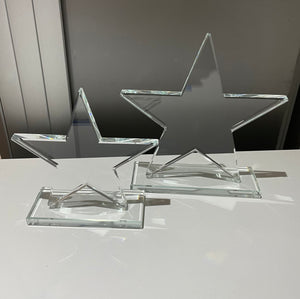 Glass Star Awards Presentation Trophy 10mm thickness