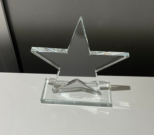 Glass Star Awards Presentation Trophy 10mm thickness